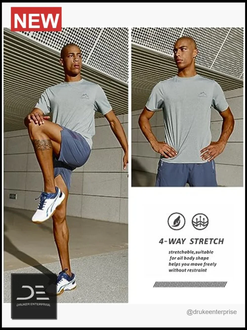 Men's UPF 50+ Sun Protection Short Sleeve Rash Guard Swim Shirt Athletic